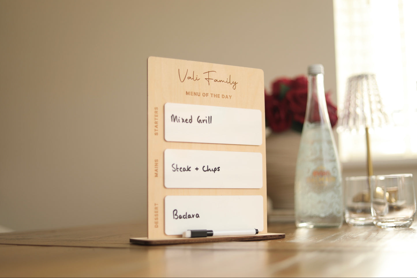 Personalised Menu Sign