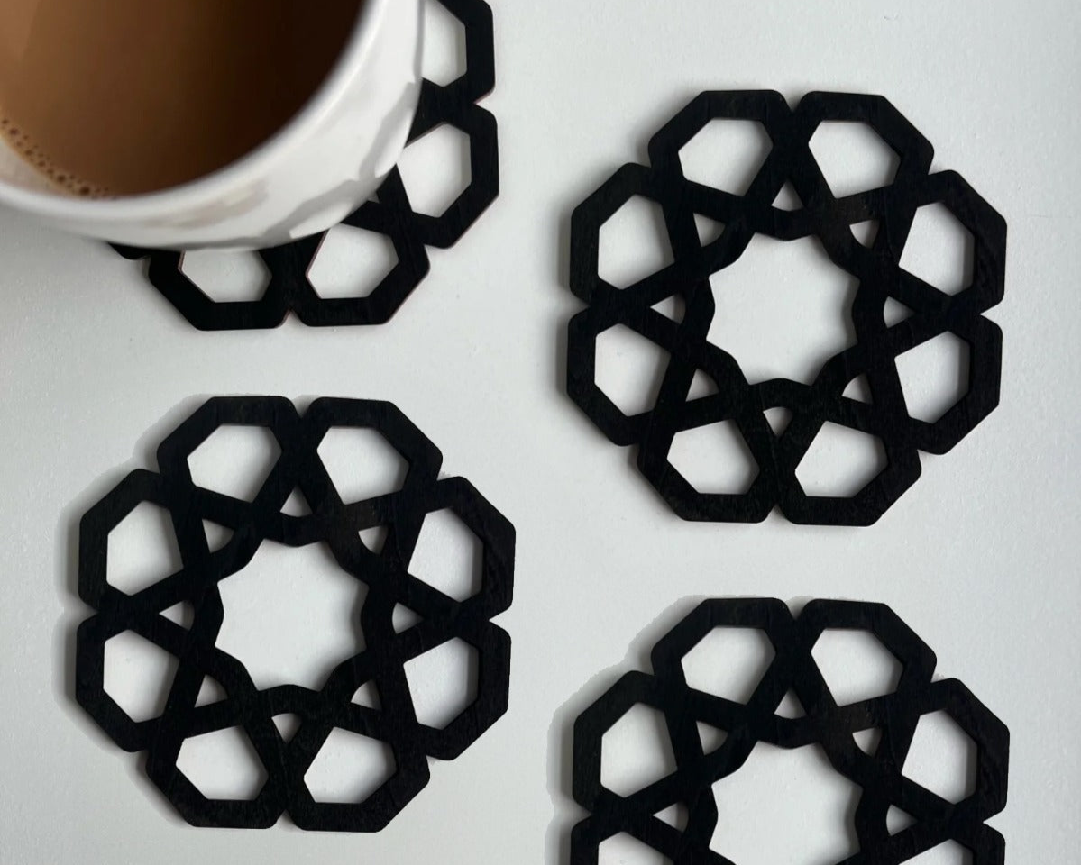 Geometric coasters