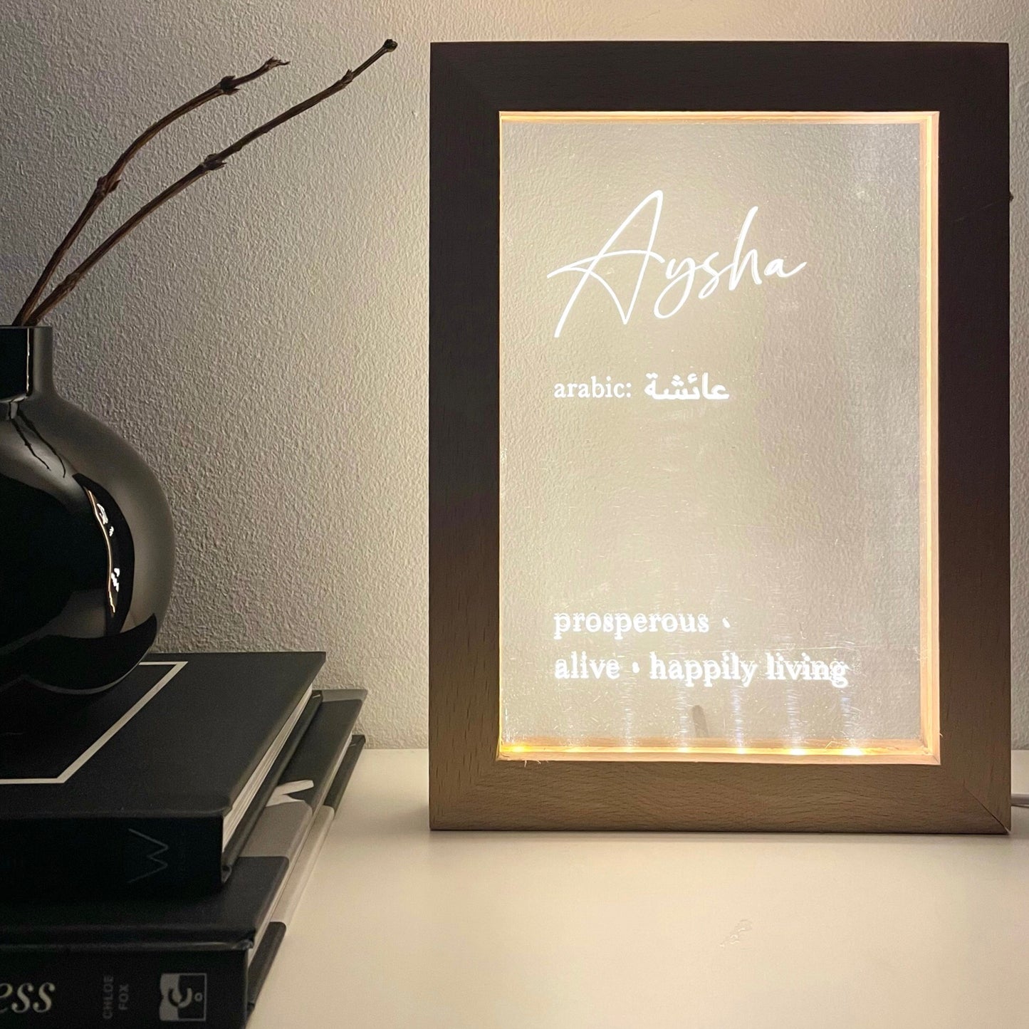 Frame with LED Lights