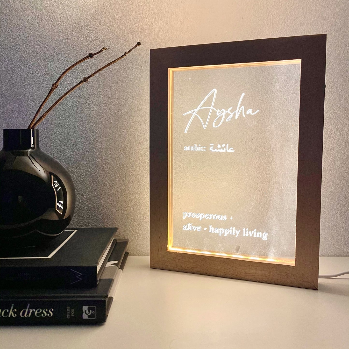 Frame with LED Lights