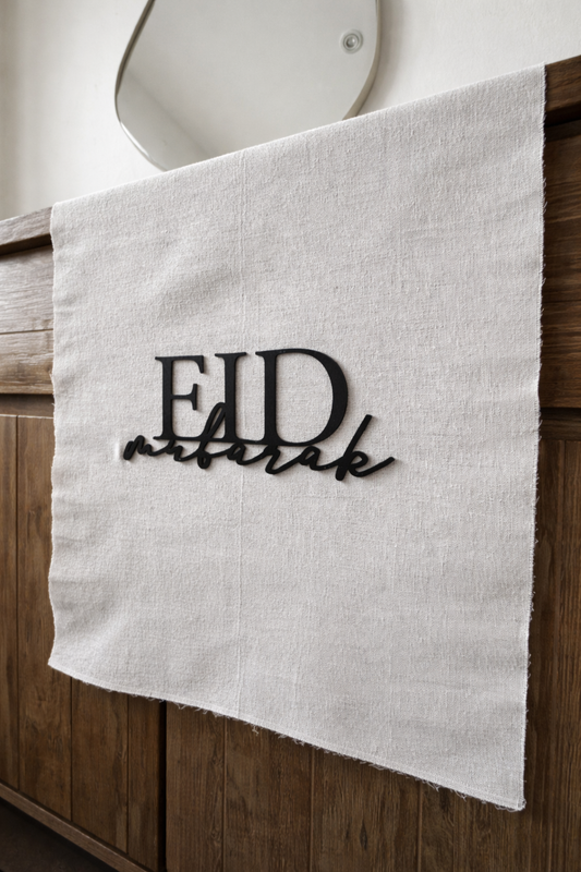 Eid Mubarak Fabric Banner