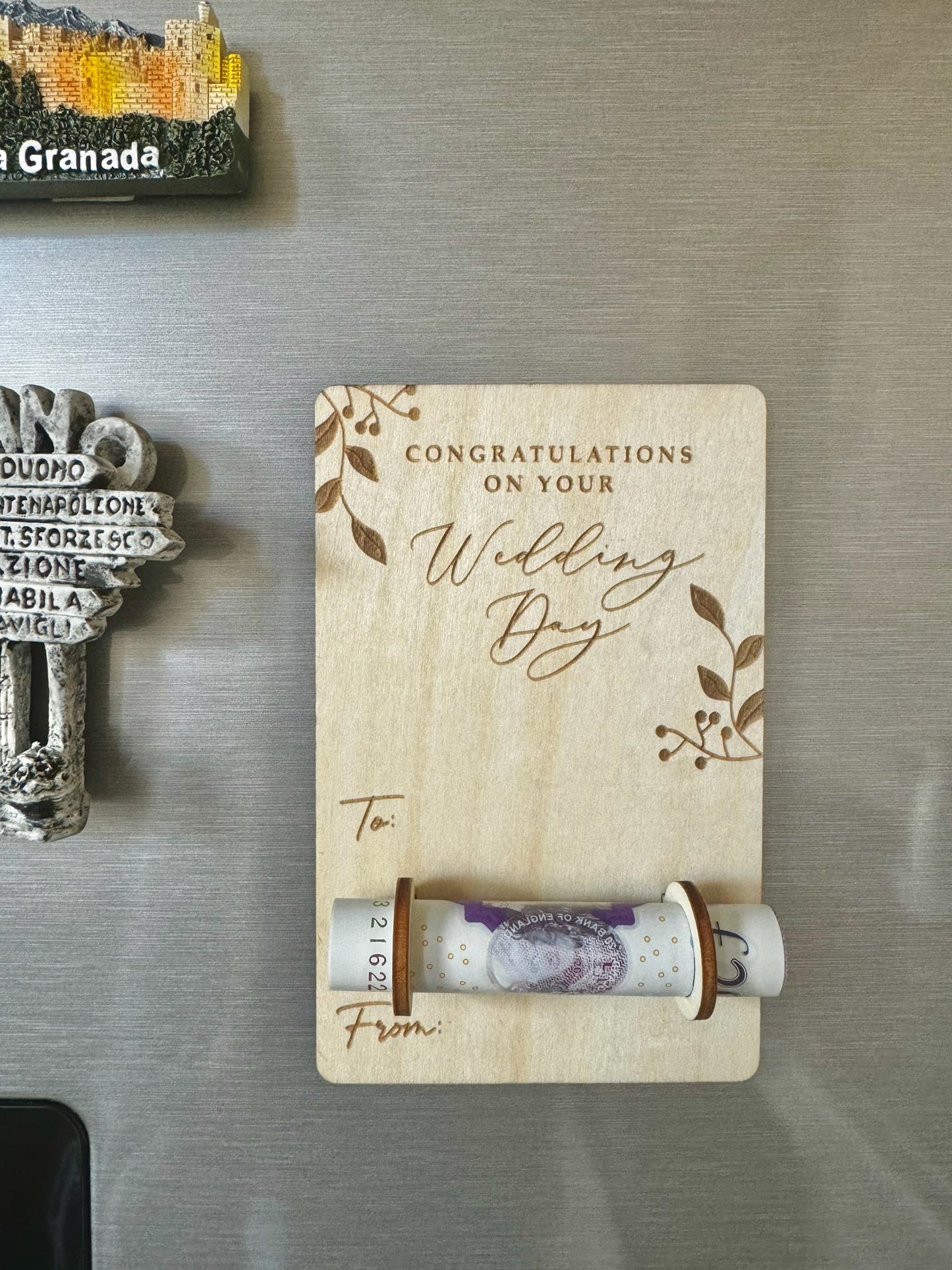 Wedding Money Holder / Fridge Magnet