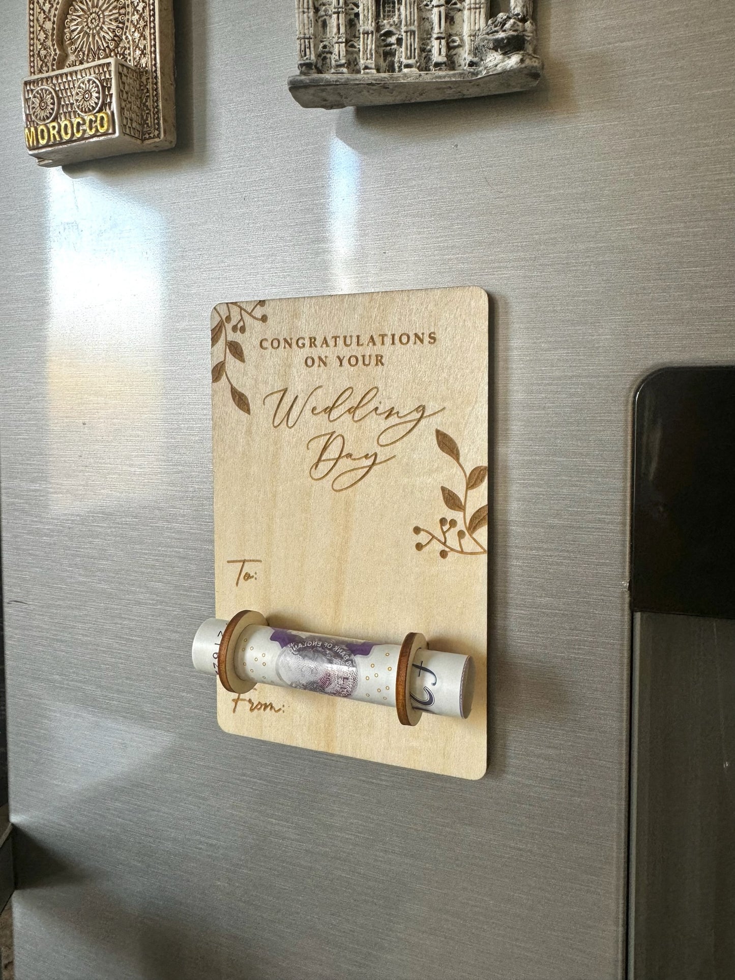 Wedding Money Holder / Fridge Magnet