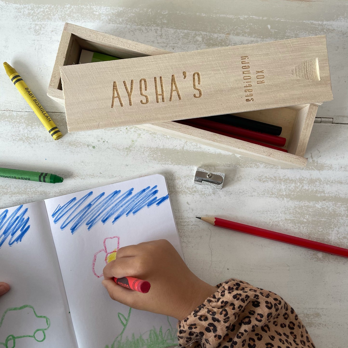 Personalized Wooden Stationery Box